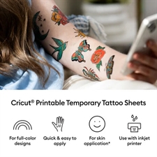 Cricut - Printable Tattoo Paper Transparent (3pcs) 